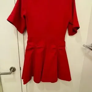 Carven Dresses Carven Red Mini Flare Dress Poshmark
